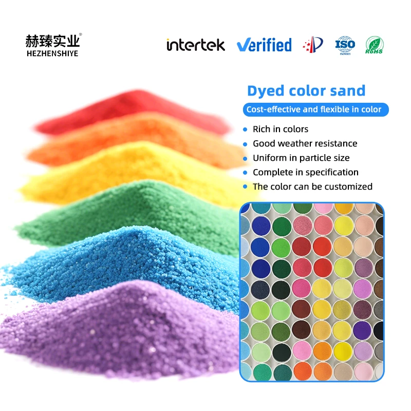 Multicolored sand for construction materials handicrafts additives DIY decoration
