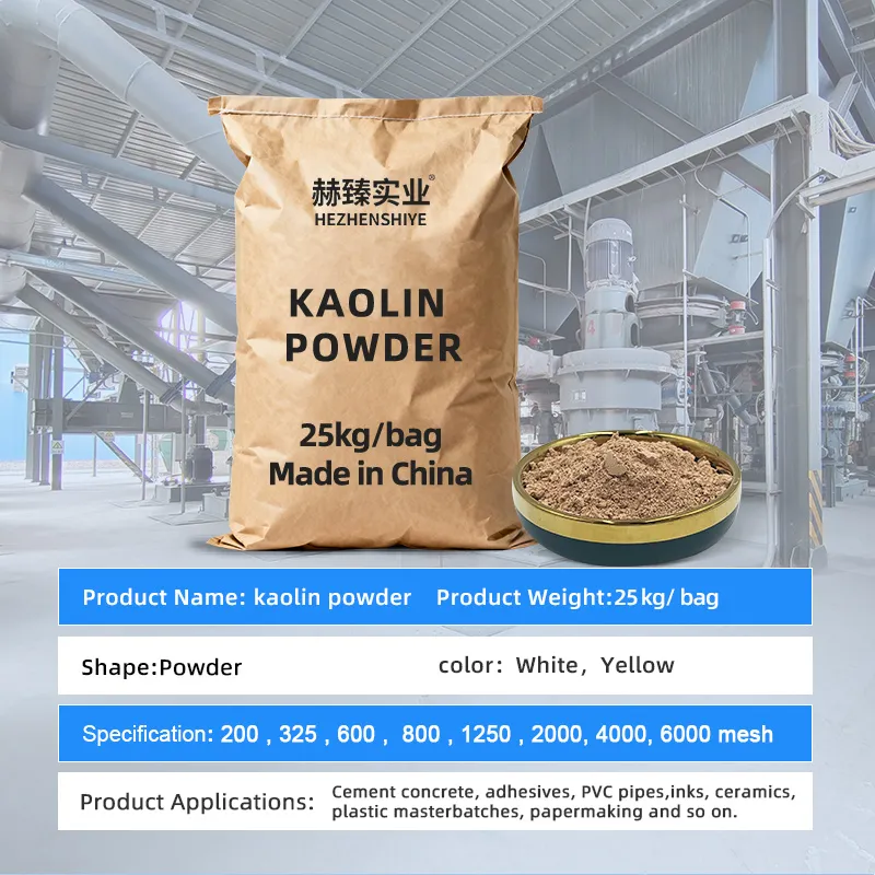 pure kaolin clay powder