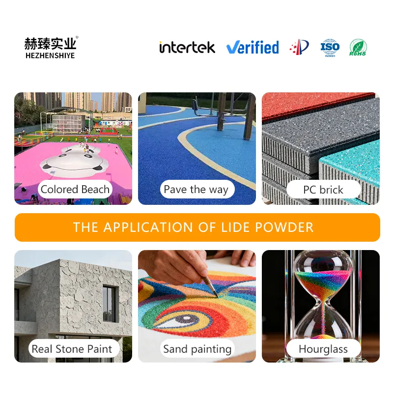 Multicolored sand for construction materials handicrafts additives DIY decoration