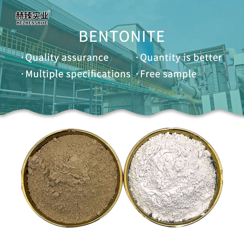 Hezhen paint thickener bentonite feed with high viscosity white calcium sodium bentonite powder
