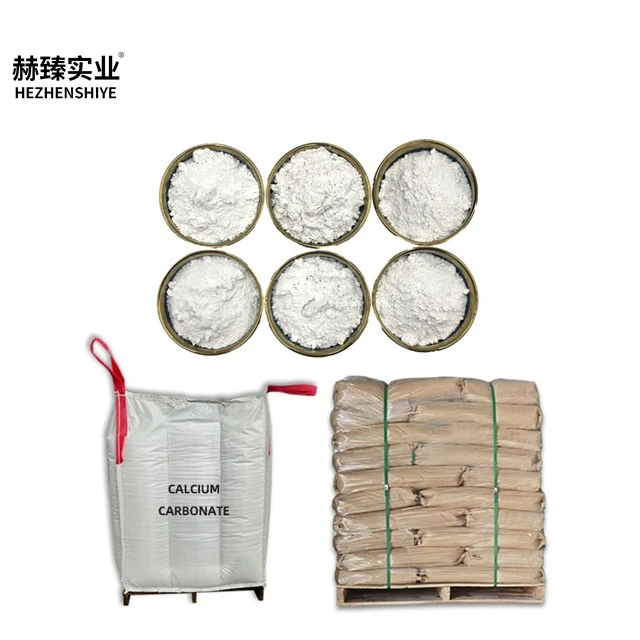 Hezhen 325-2000 mesh heavy calcium powder coating paint rubber plastic papermaking dolomite powder high purity calcite powder