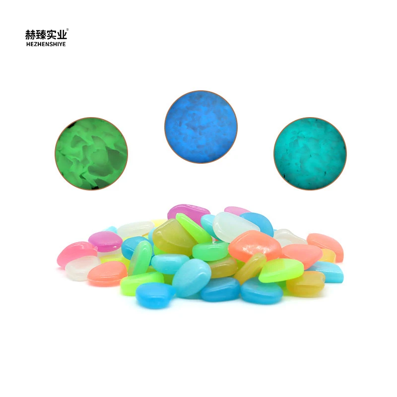 Hezhen wholesale resin ceramic luminous stone for building materials road paving garden decoration home decoration