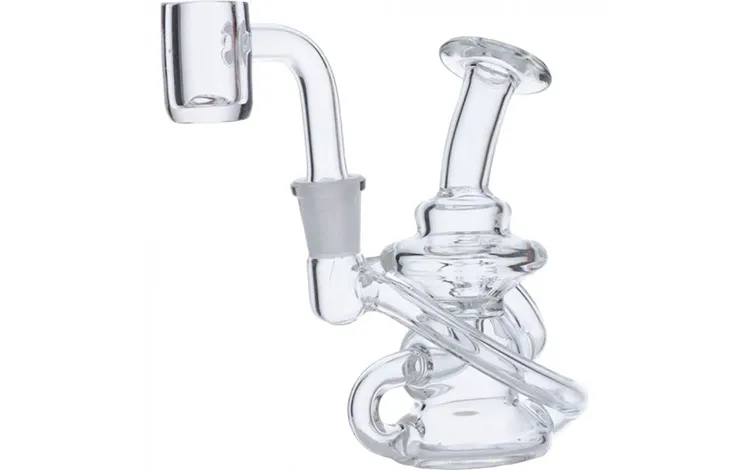Mini Recycler Dab Rig With Quartz Banger Mini Recycler Dab Rig With Quartz Banger