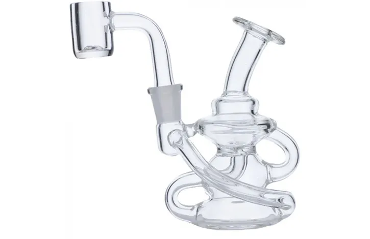 Mini Recycler Dab Rig With Quartz Banger Mini Recycler Dab Rig With Quartz Banger