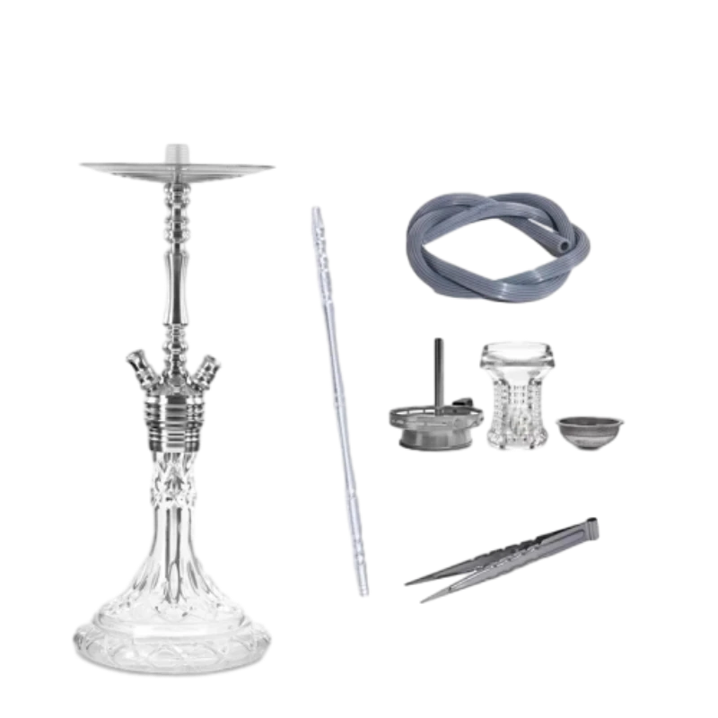 Dingshuo Mio 2.0 Stainless Steel Hookah With Crystal Glass Bowl