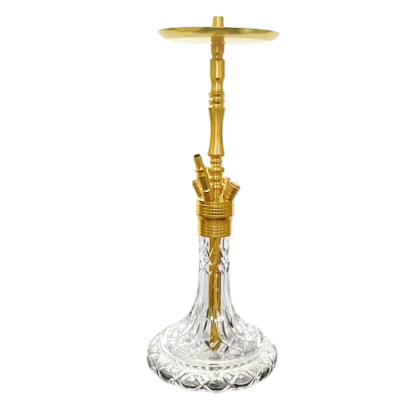 Golden Arabic water pipe