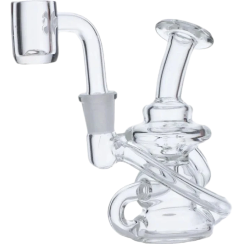 Mini Recycler Dab Rig With Quartz Banger
