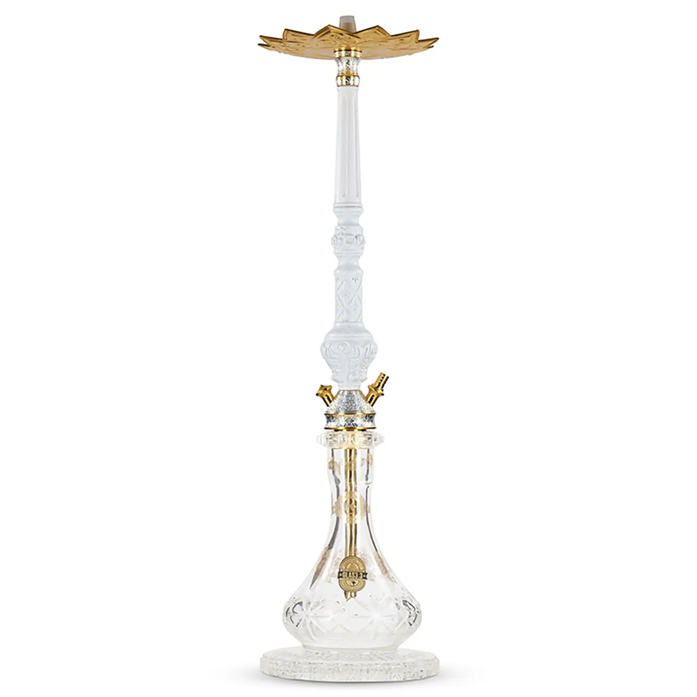 DINGSHUO Legend Hookah with Borosilicate Glass & Wooden Smoke Column DINGSHUO Legend Hookah with Borosilicate Glass & Wooden Smoke Column