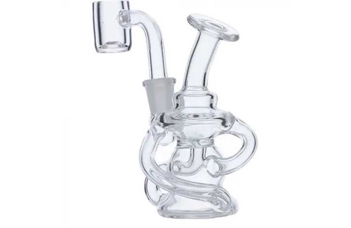 Mini Recycler Dab Rig With Quartz Banger Mini Recycler Dab Rig With Quartz Banger