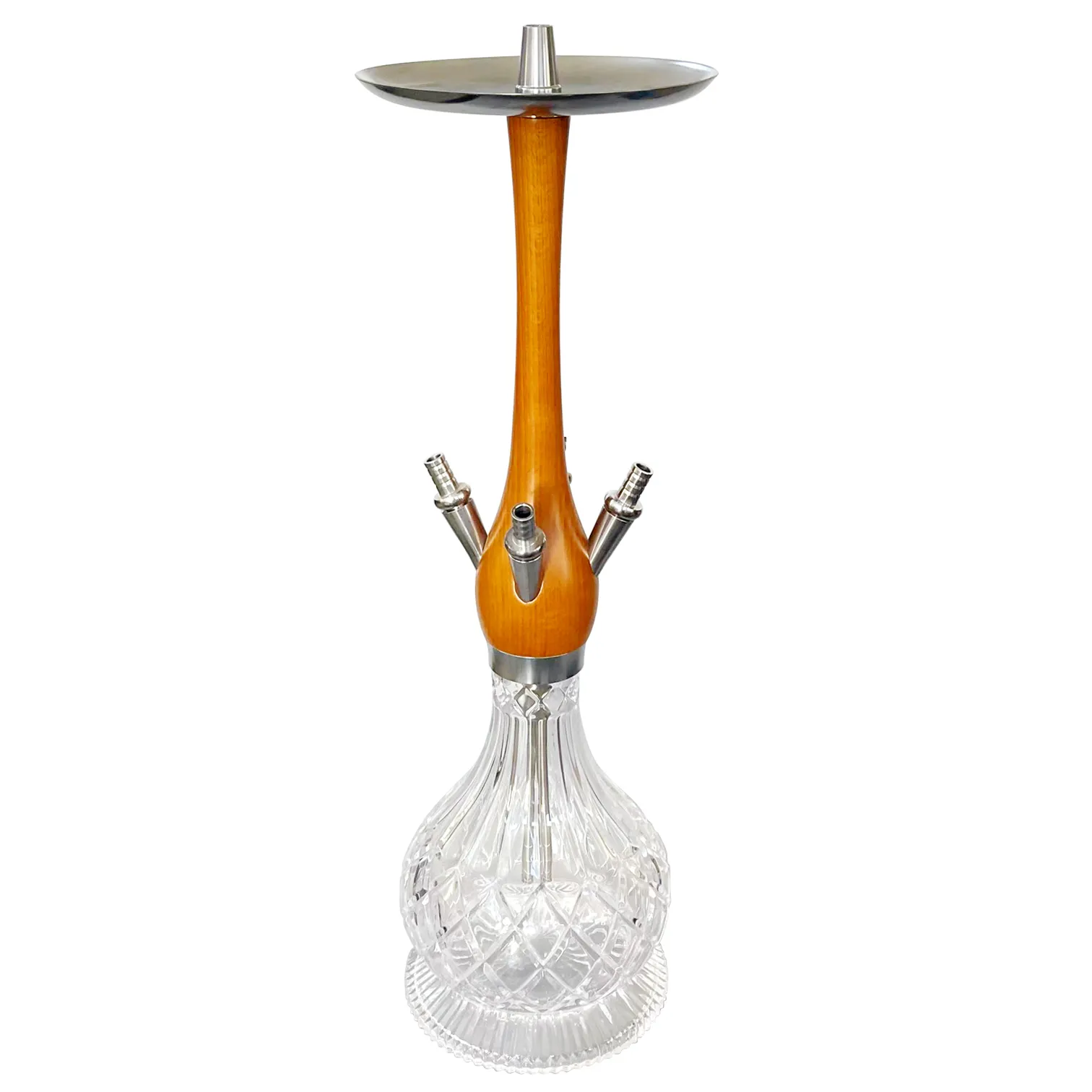 Wooden pipe hookah water pipe