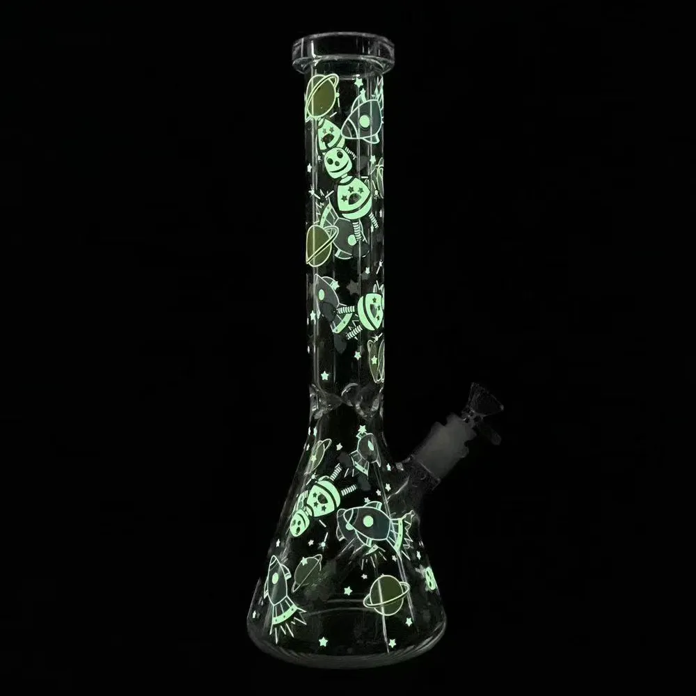 Cool Space-themed Glass Hookah Bottle