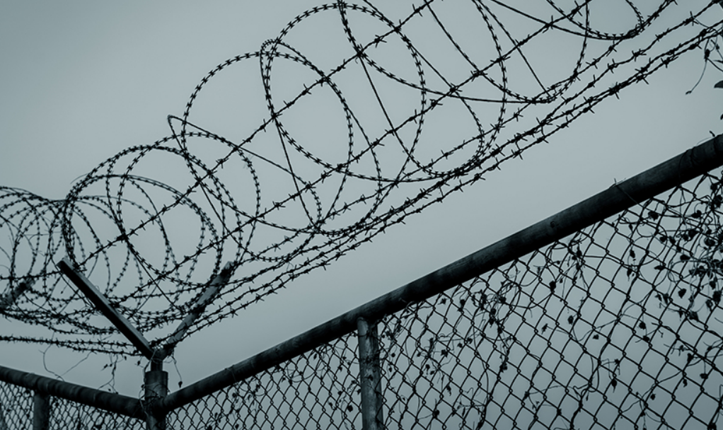 Razor Wire Prison Fence