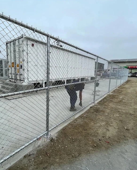 Guang Zhou Hot-dip Galvanized Chain Link Mesh High-security Perimeter Fencing System For Industrial Complex