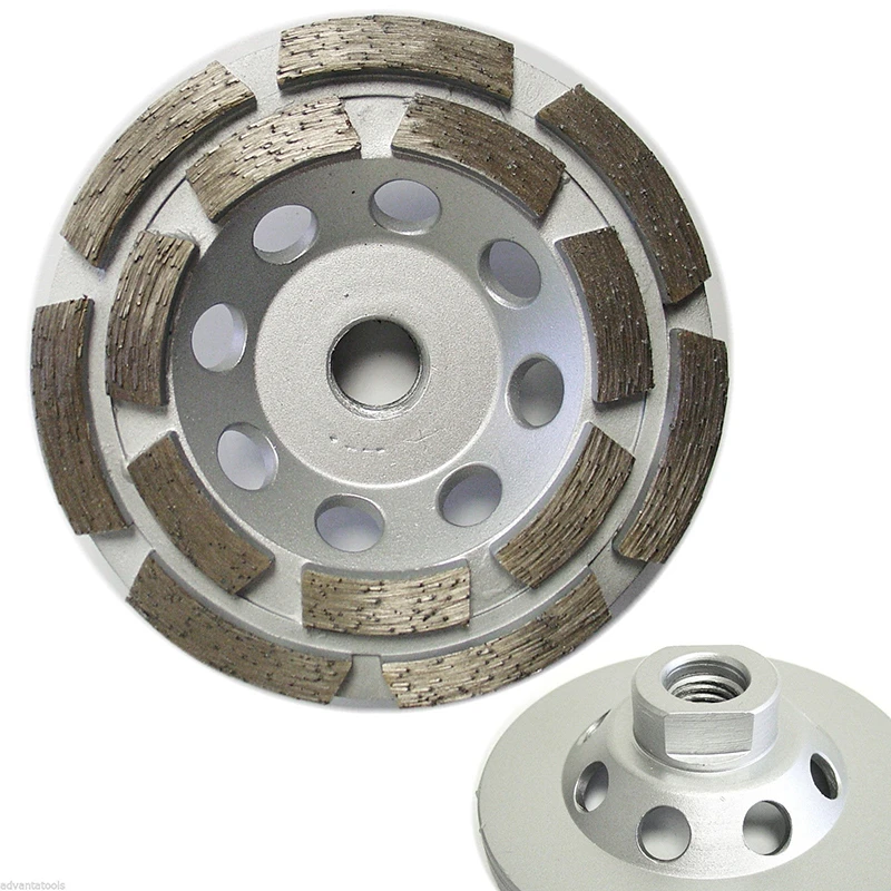 Diamond Double Row Cup Wheel For Grinding Concrete And Brick Or Masonry