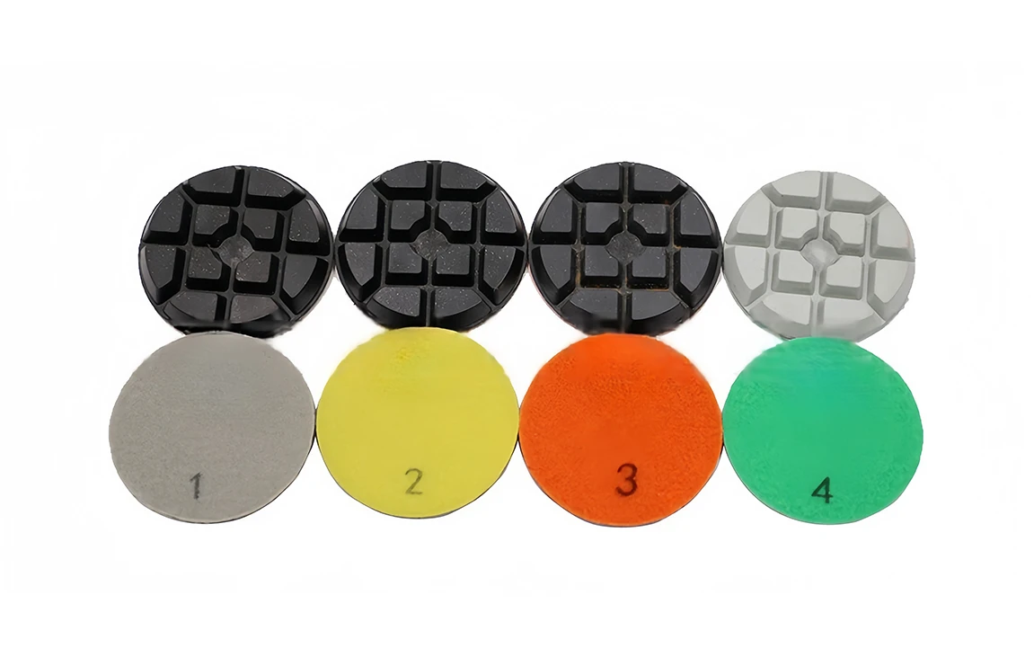 <p>Polishing pads are used to create a smooth, high-gloss finish on a variety of surfaces, including concrete, stone, metal, and even automotive finishes. These pads are typically made with diamond abrasives and come in a range of grit sizes to achieve different levels of polish. In the concrete industry, polishing pads are used to refine the surface of floors, countertops, and other stone surfaces. In automotive detailing, they help achieve a flawless finish on car exteriors. The durability of diamond-encrusted polishing pads ensures long-lasting performance and a superior shine, making them an essential tool in both commercial and industrial applications.</p>