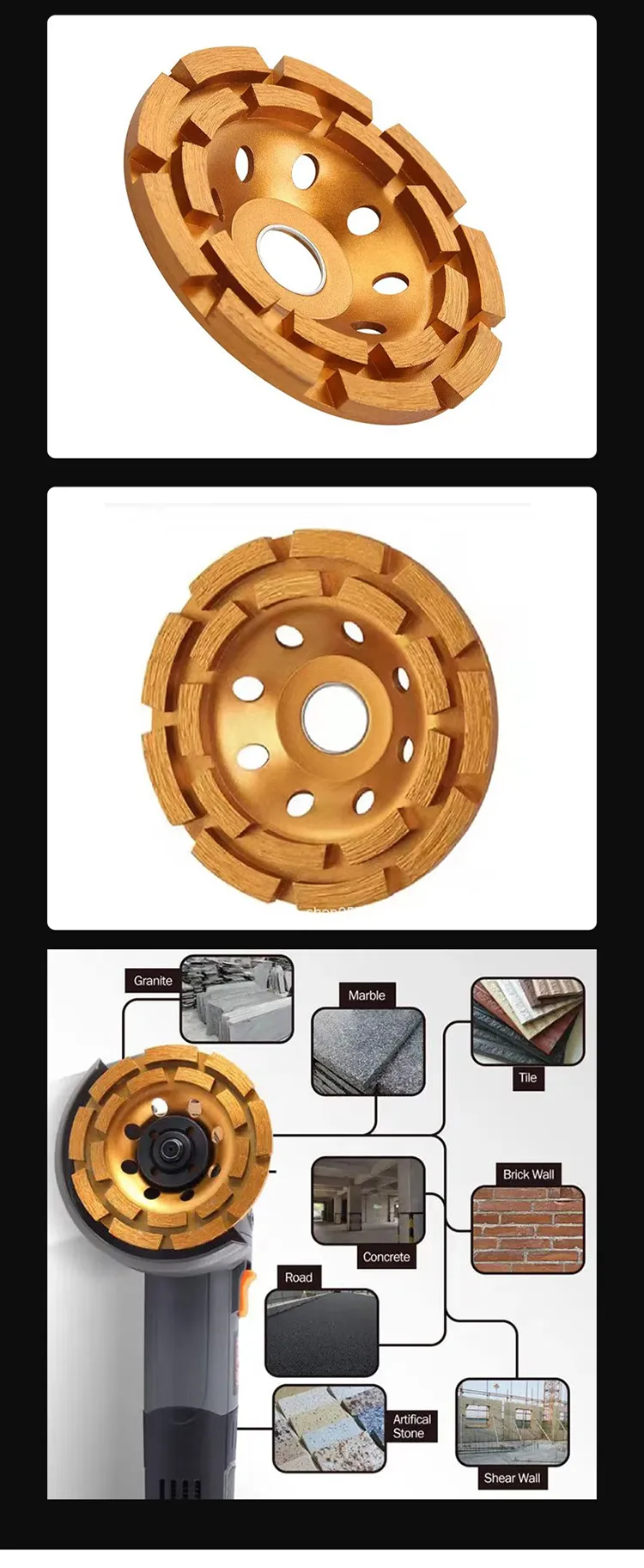 Read More About 4 in double row diamond cup wheel