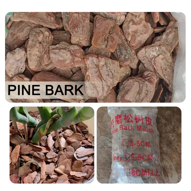 Pine Bark Mulch installation