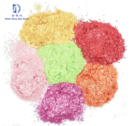 Vibrant Iridescent Mica Flakes