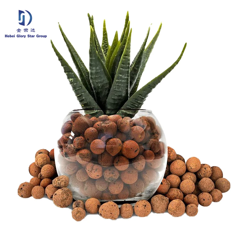 Hydroponics Clay Pebbles Lightweight Expanded Clay Aggregate