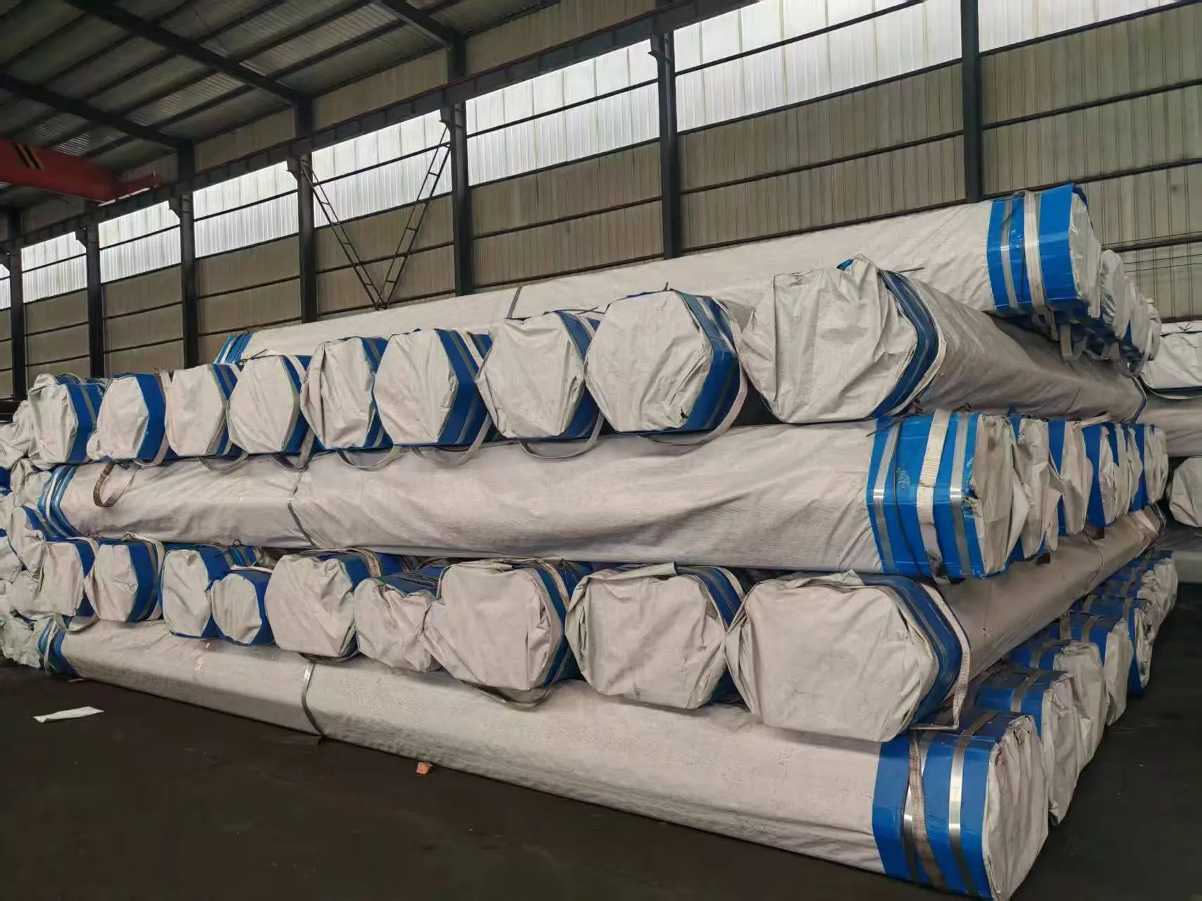 500 Tons API 5L / ASTM A53 / ASTM A106 Grade B Seamless Steel Pipes Successfully Shipped to Alexandria, Egypt