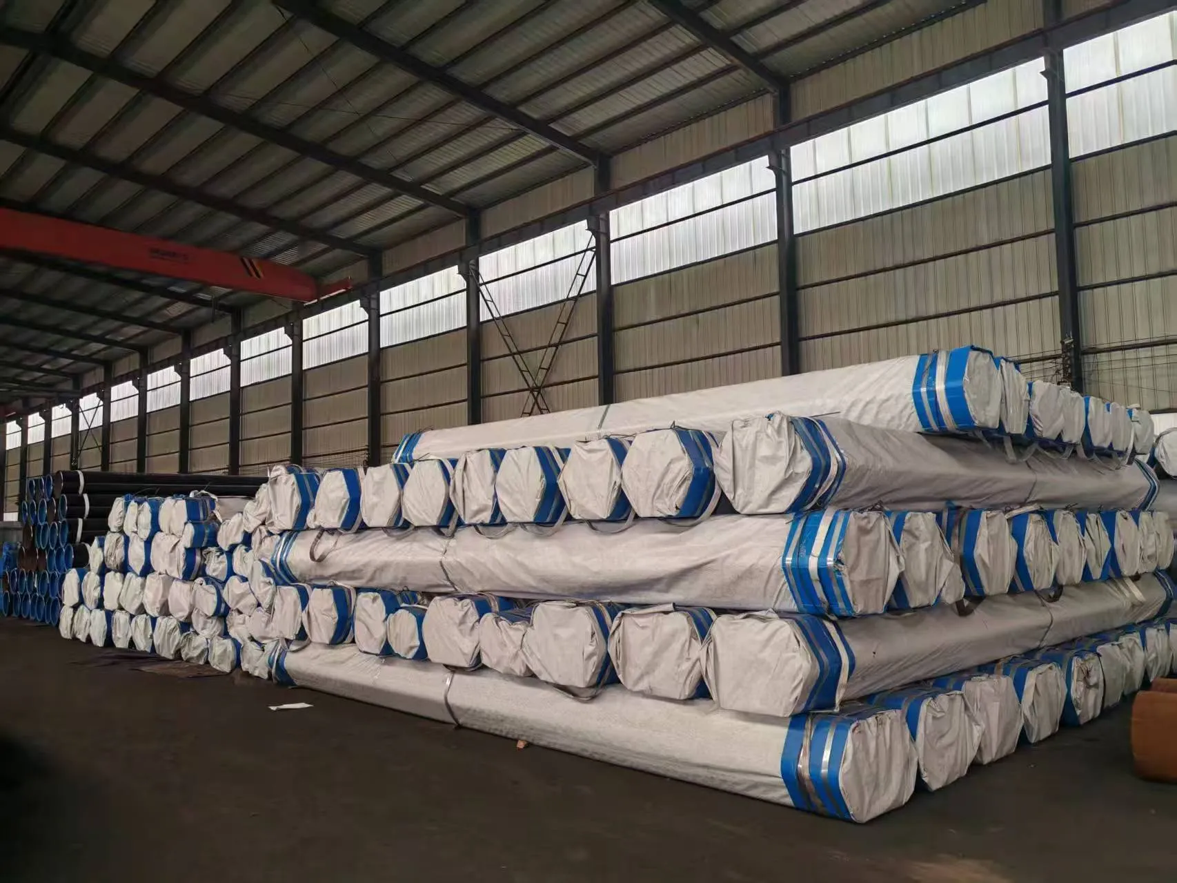 500 Tons API 5L / ASTM A53 / ASTM A106 Grade B Seamless Steel Pipes Successfully Shipped to Alexandria, Egypt