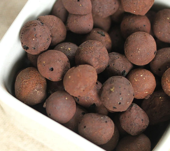 Expanded clay Pebbles in Hydroponics.