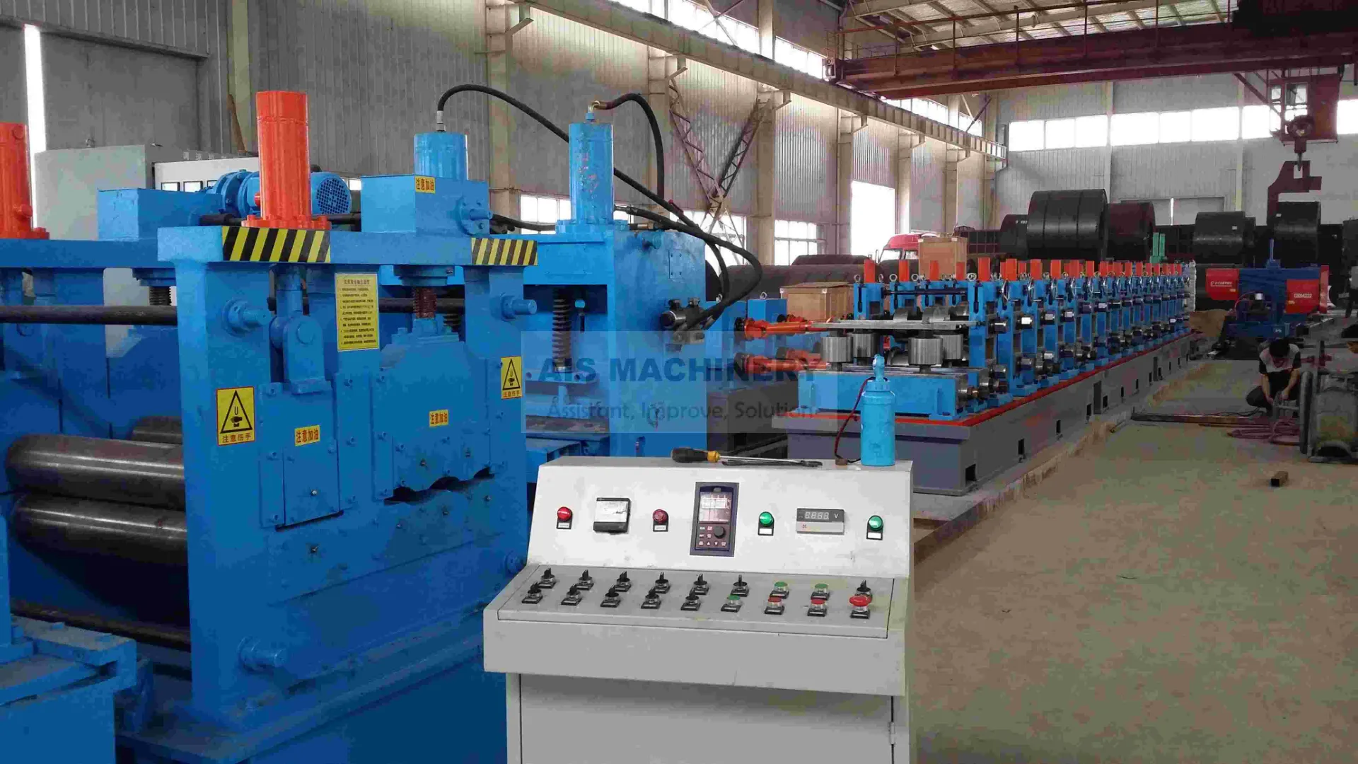 steel strip flattener machine