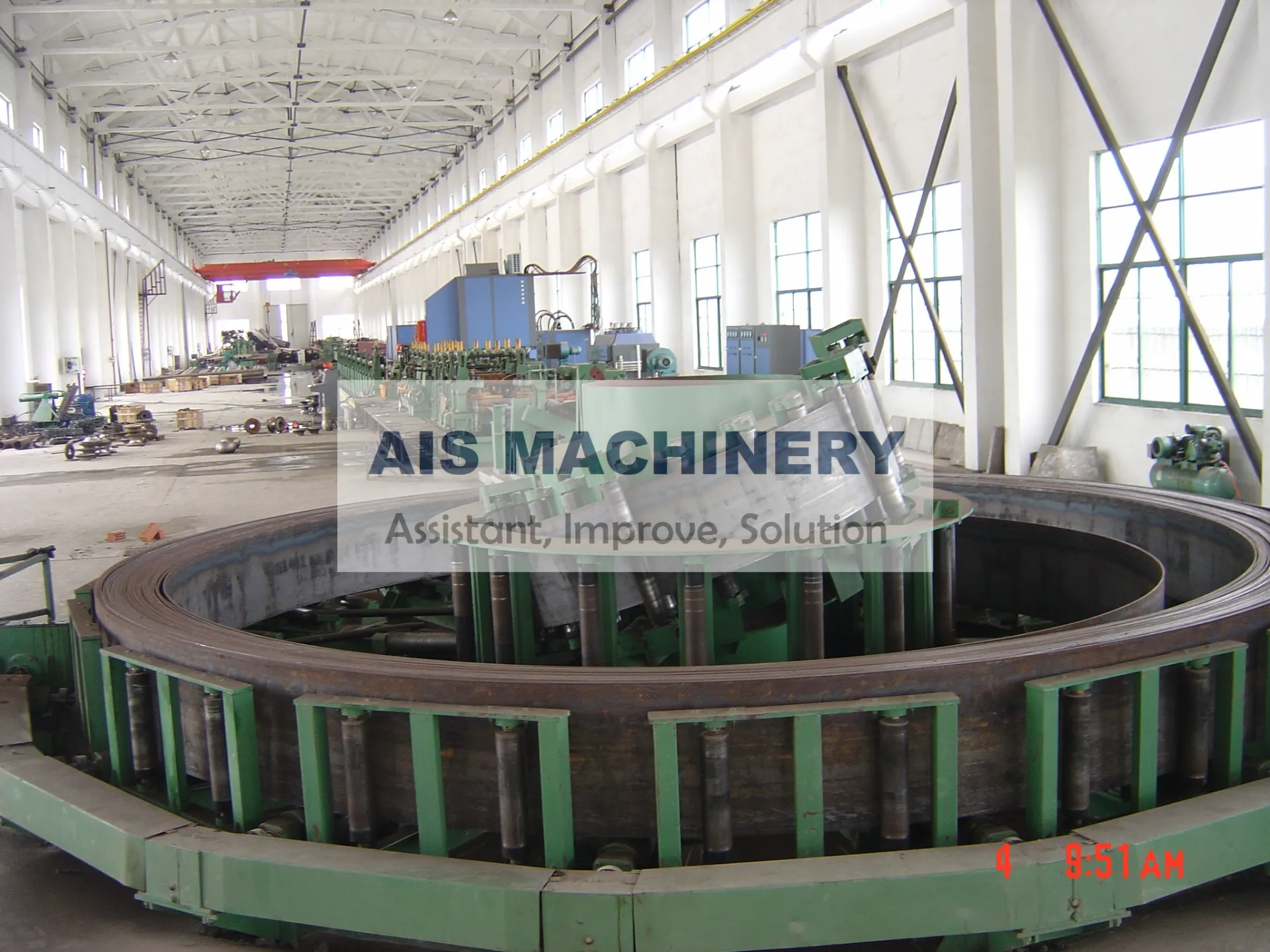 landing type horizontal accumulator