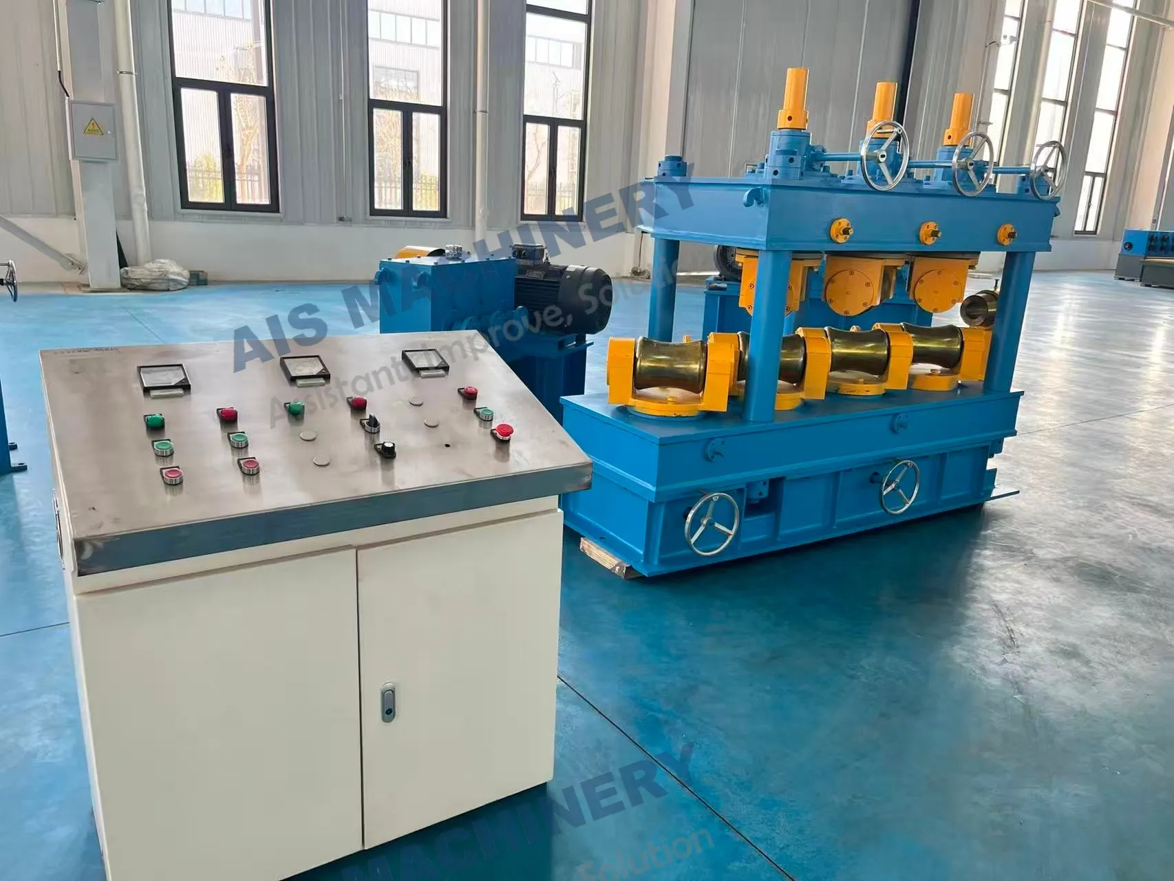 7 roller ERW pipe straightening machine