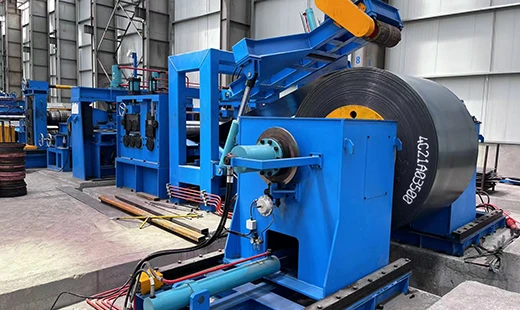 ERW pipe making machine running process flow chart