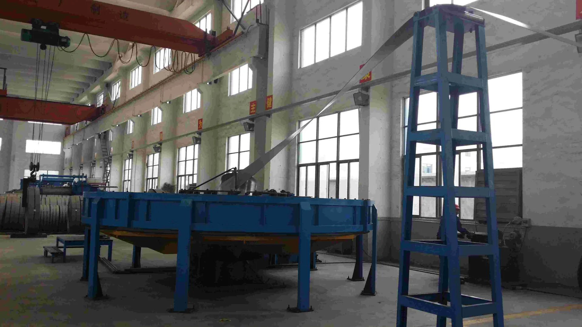 Erw pipe making machine running process flow chart