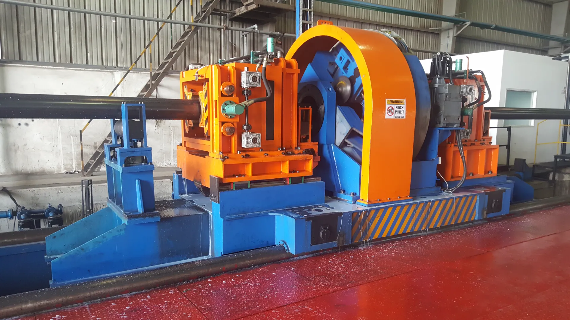 Erw pipe making machine running process flow chart