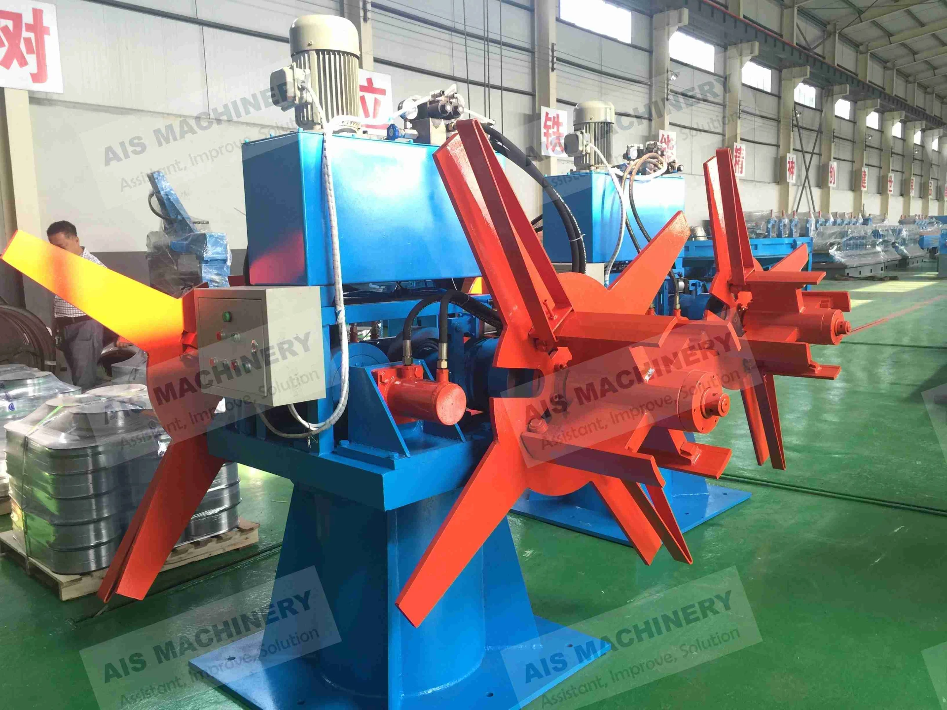 Double Head Steel Coil Decoiler