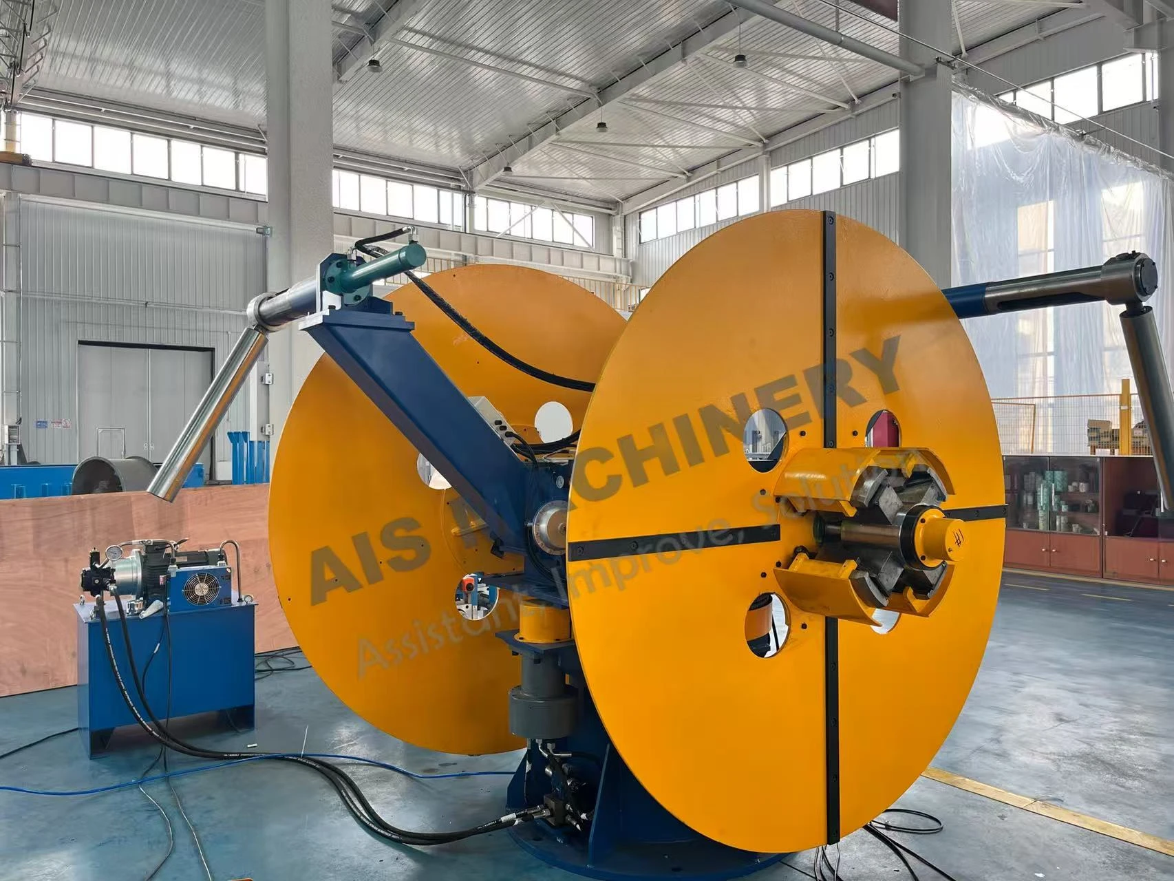 Automatic Double Side Uncoiler with Hydraulic Expansion and Auto Rotation for Steel Coil Processing