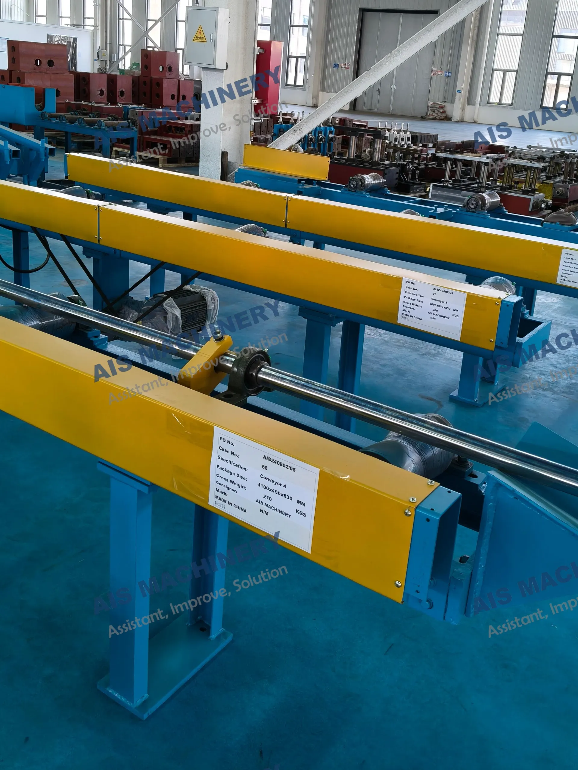 Conveyor and Run Out Table System in ERW Tube Mill Lines