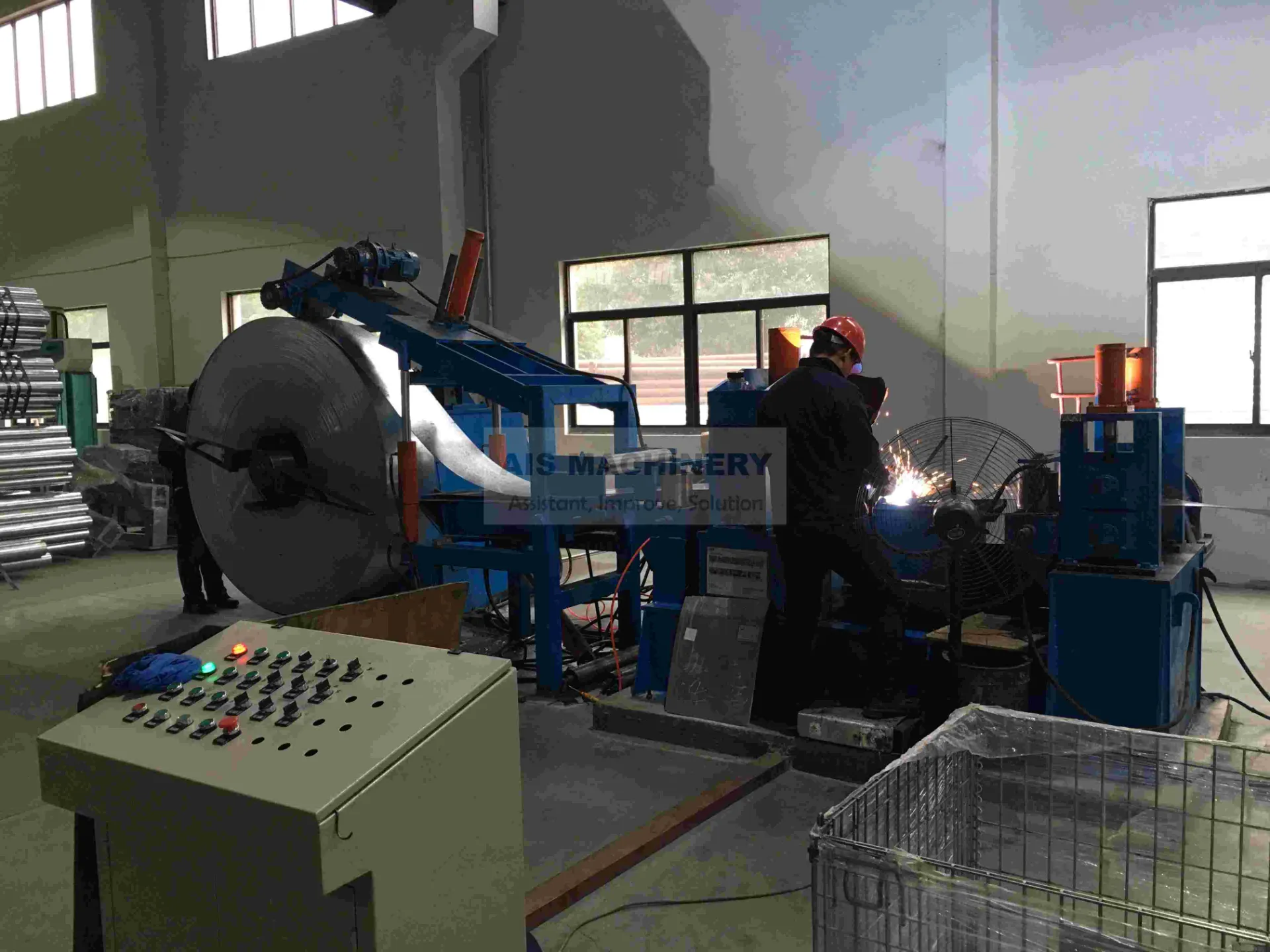 steel coil flat machine