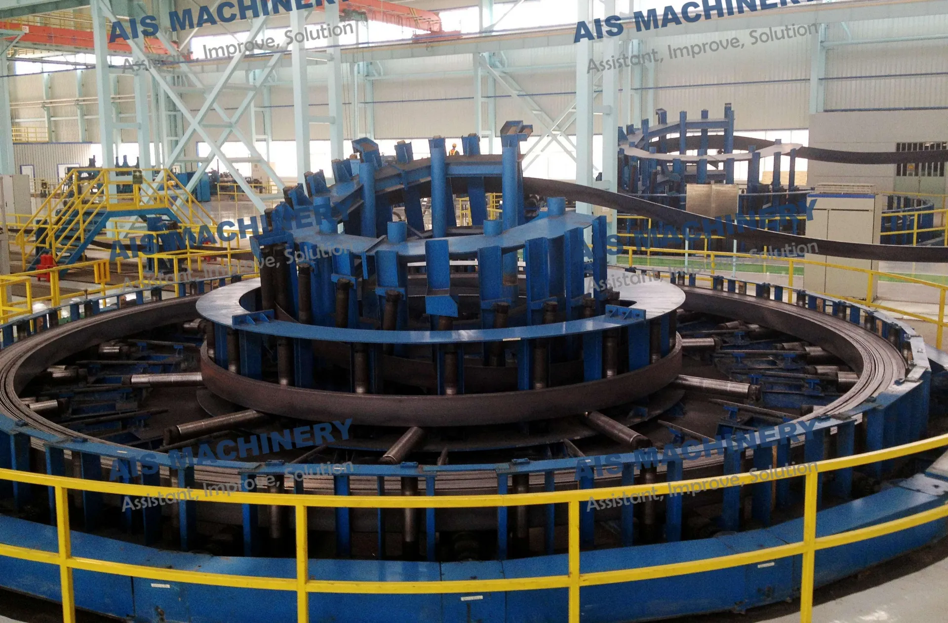 horizontal spiral accumulator