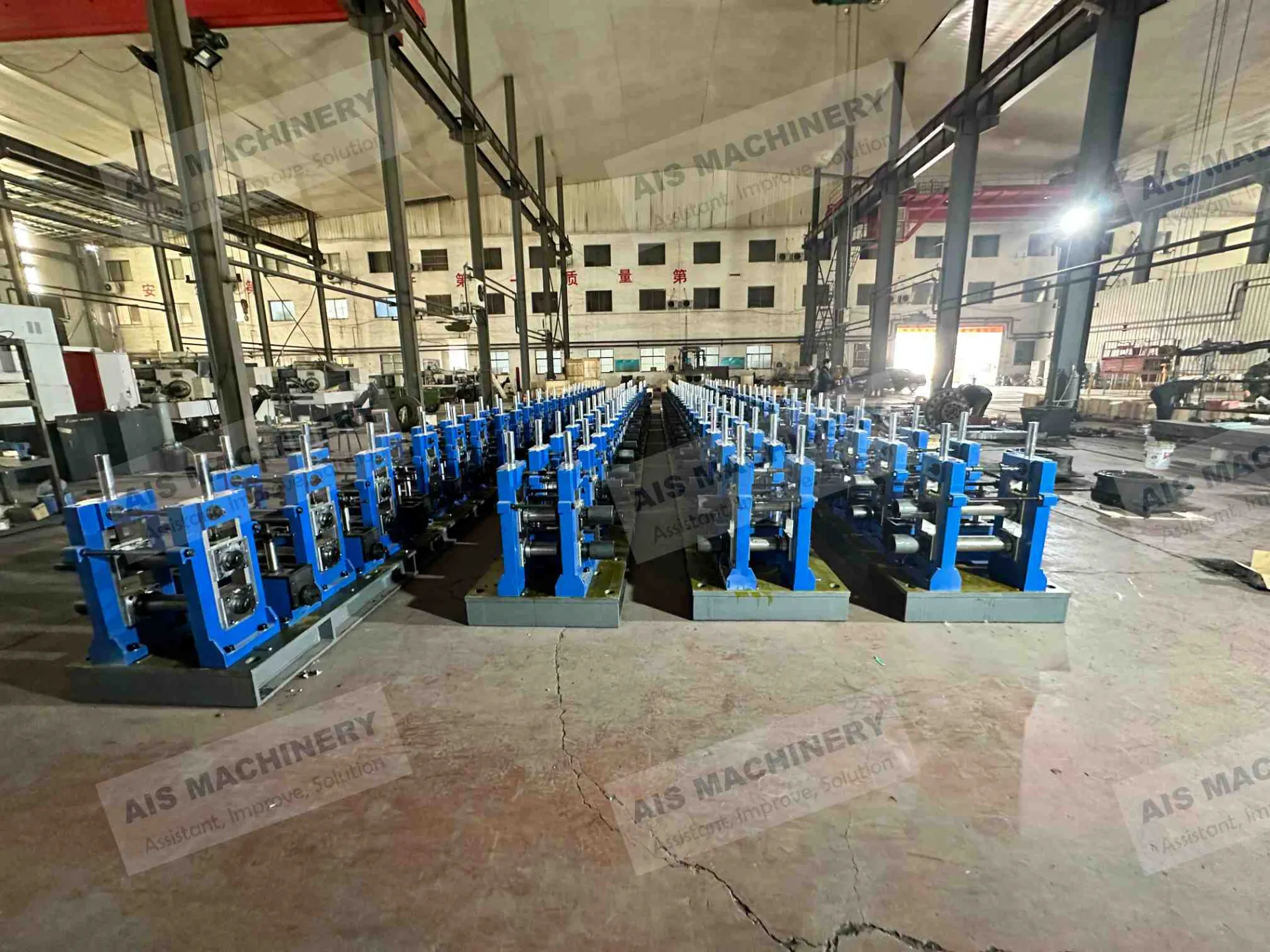 quick change device for erw tube mill