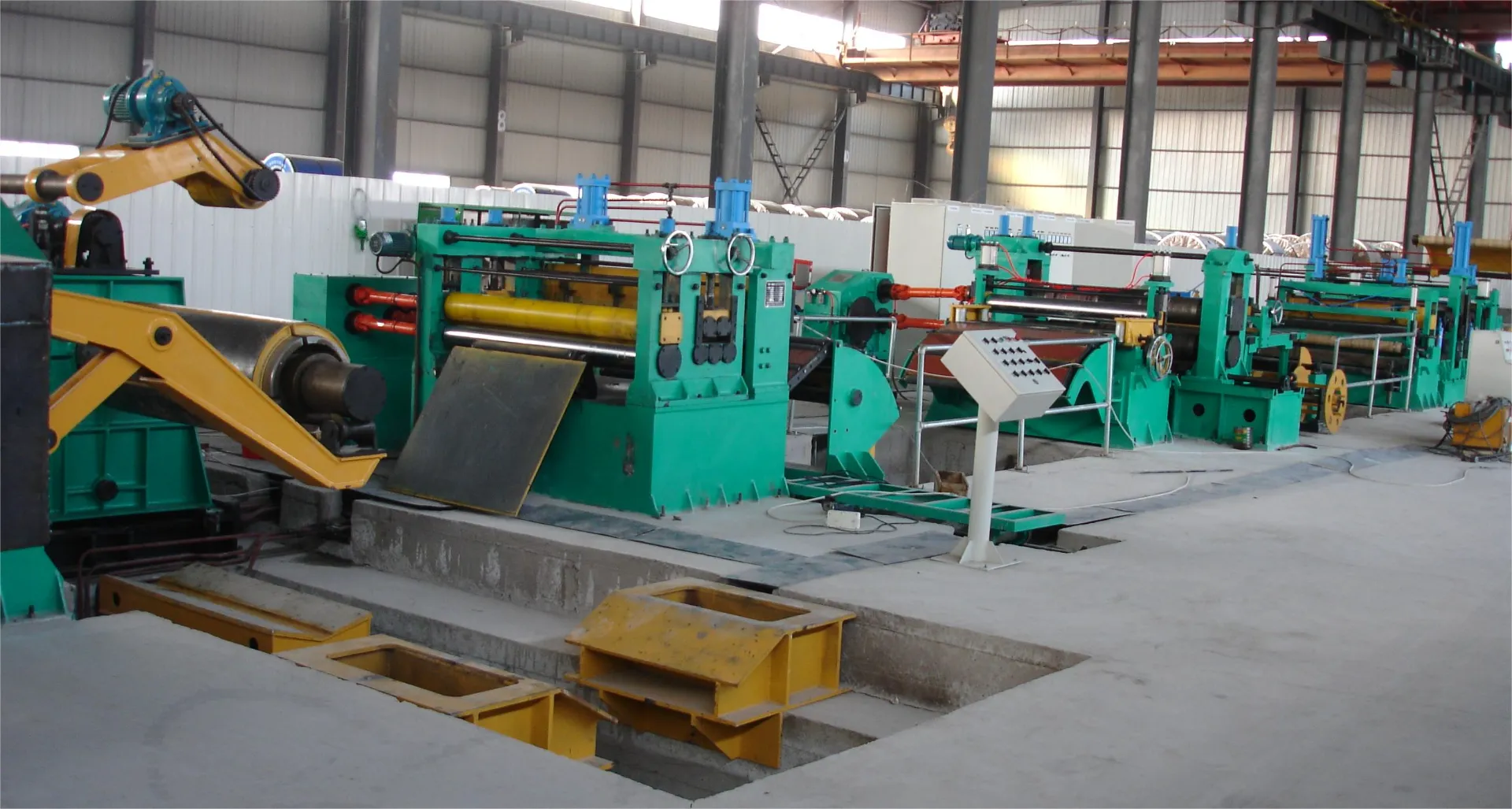 steel coil shear to short piece machine