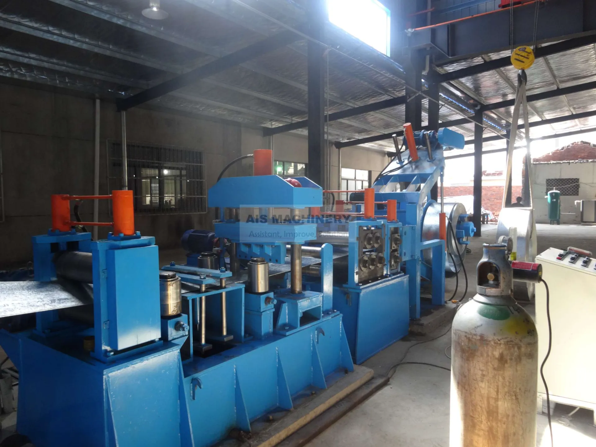 Shear and welder machine