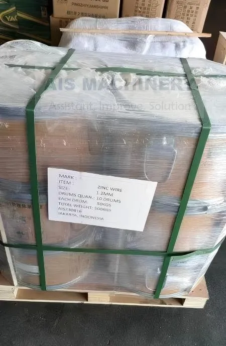 zinc wire package by drum