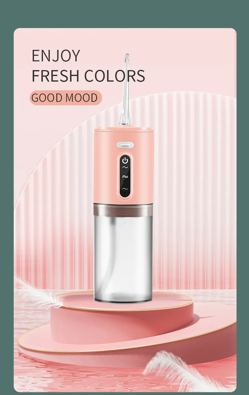 B 31B 1000mAh IPX7 Waterproof Portable Household Dental Irrigator with English Operating Instructions