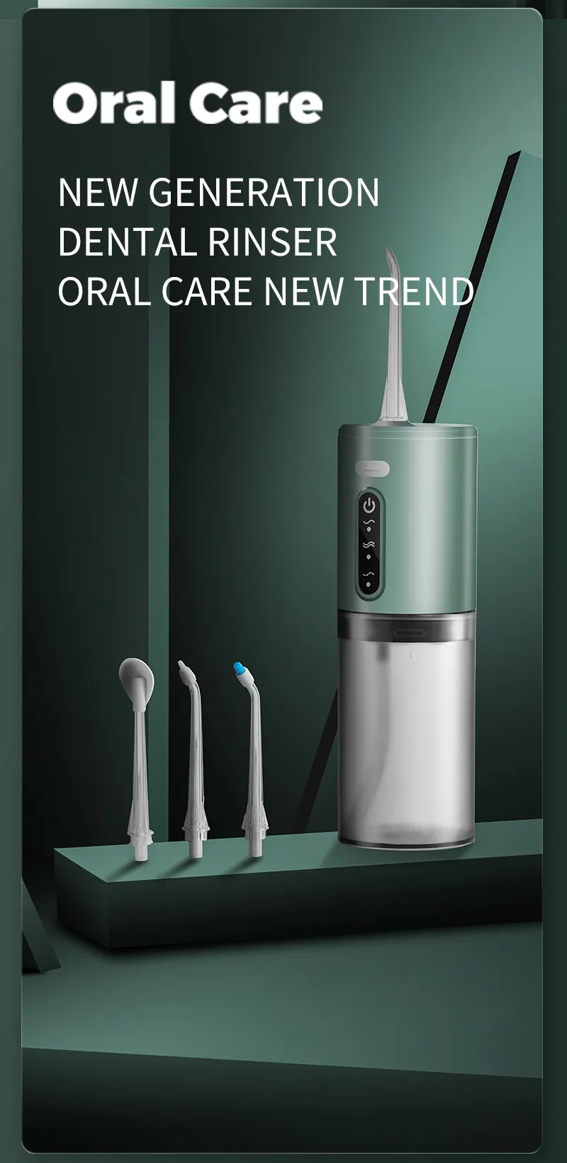 B 31B 1000mAh IPX7 Waterproof Portable Household Dental Irrigator with English Operating Instructions