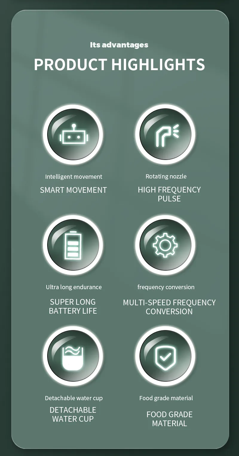 B 31B 1000mAh IPX7 Waterproof Portable Household Dental Irrigator with English Operating Instructions