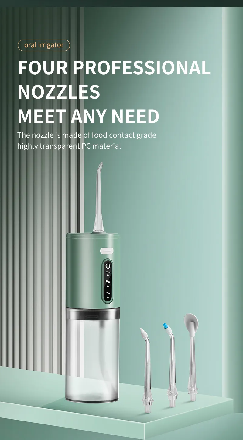 B 31B 1000mAh IPX7 Waterproof Portable Household Dental Irrigator with English Operating Instructions