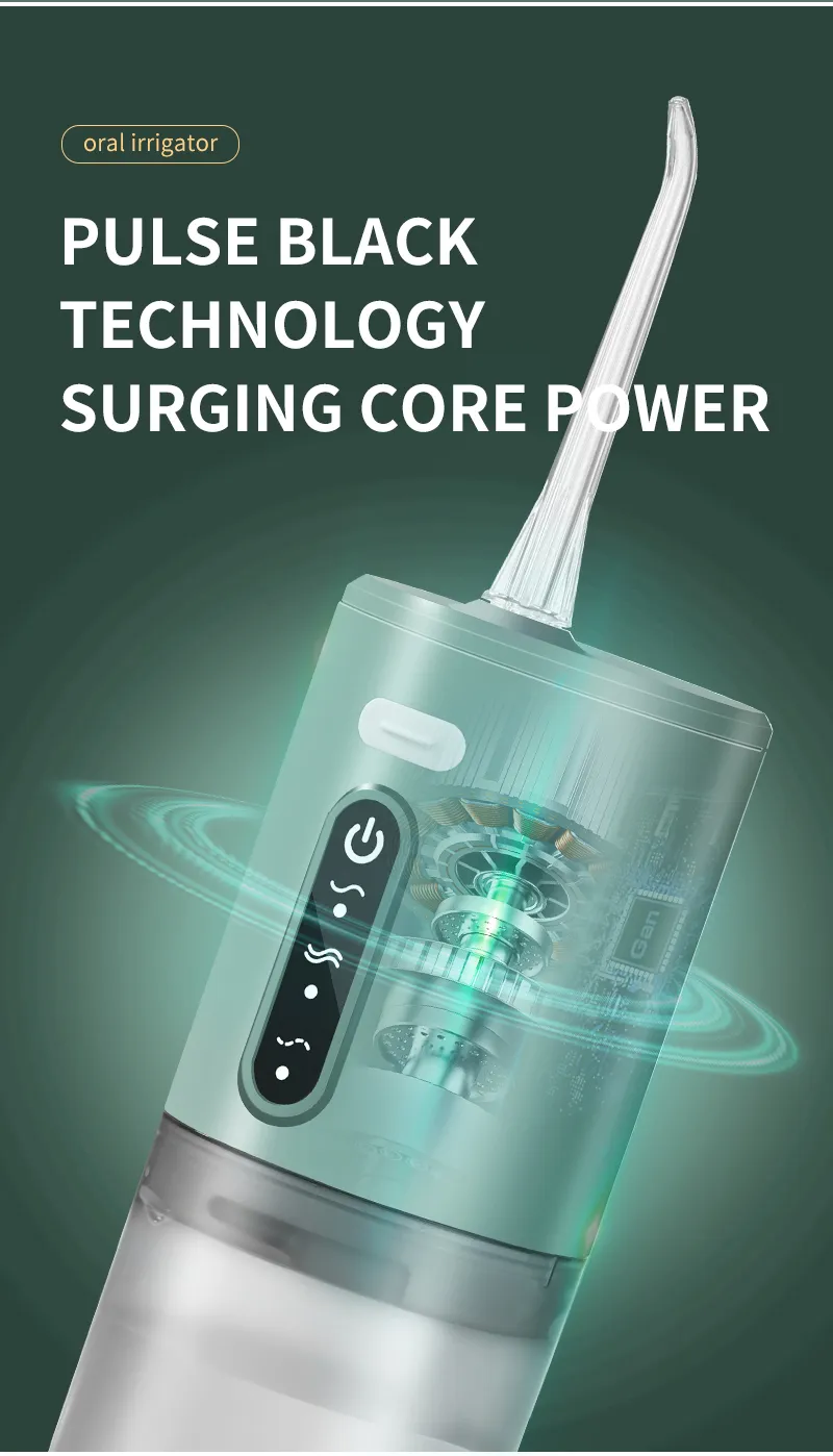 B 31B 1000mAh IPX7 Waterproof Portable Household Dental Irrigator with English Operating Instructions