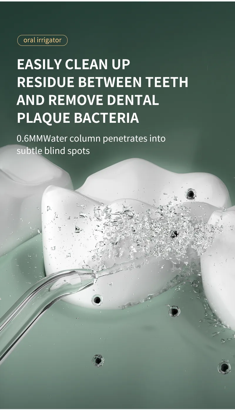 B 31B 1000mAh IPX7 Waterproof Portable Household Dental Irrigator with English Operating Instructions