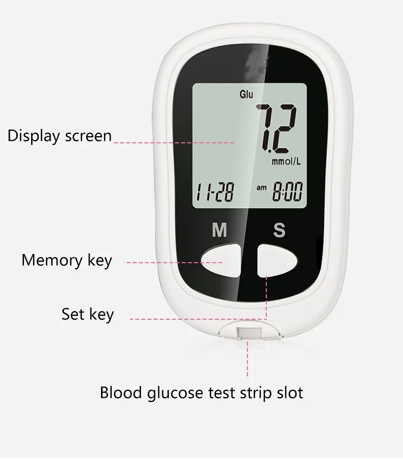 ORT201 blood glucose meter with CE ISO FDA