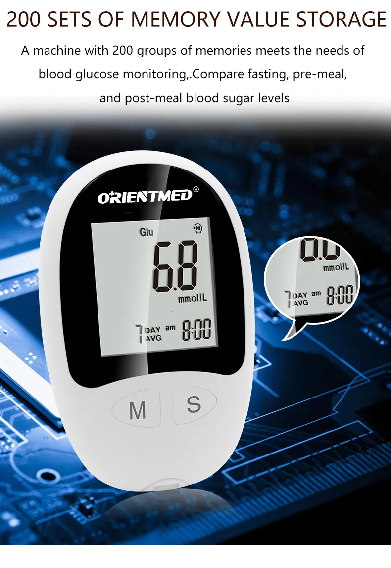 ORT202 blood glucose meter for home use