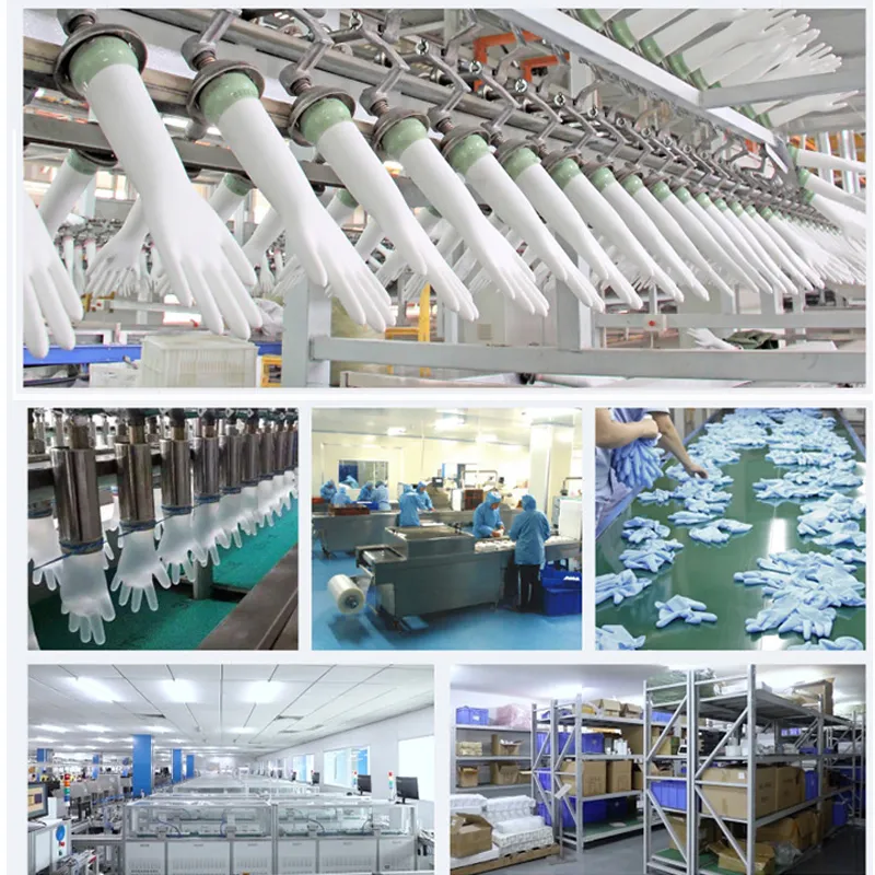 Green disposable nitril examination glove for hospital with powder free Green disposable nitril examination glove for hospital with powder free